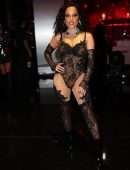 Becky G Leggy and Cleavage at 2022 Billboard Music Awards in Las Vegas