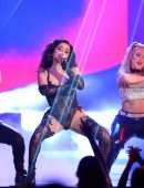 Becky G Leggy and Cleavage at 2022 Billboard Music Awards in Las Vegas