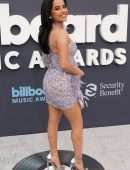 Becky G Leggy and Cleavage at 2022 Billboard Music Awards in Las Vegas