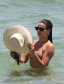 Brooks Nader Booty in Bikini on a Beach in Miami