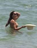 Brooks Nader Booty in Bikini on a Beach in Miami