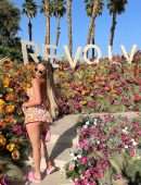 Chanel West Coast Booty in a Short Skirt at Coachella