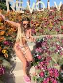 Chanel West Coast Booty in a Short Skirt at Coachella