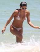 Chantel Jeffries Cleavage and Booty in a Tiny Bikini at the Beach in Miami