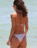 Chantel Jeffries Cleavage and Booty in a Tiny Bikini at the Beach in Miami