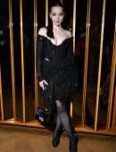 Dove Cameron Cleavage in a Black Dress at Boom Boom Room's Met Gala Afterparty in NYC