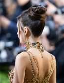Emily Ratajkowski Cleavage and Leggy at 2022 Met Gala in New York