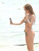 Haley Kalil Booty in Tiny Bikini on Beach in Cabo San Lucas