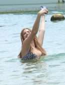 Haley Kalil Booty in Tiny Bikini on Beach in Cabo San Lucas