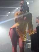 Joanna JoJo Levesque Upskirt and Booty OnStage while Performing Live in Manchester