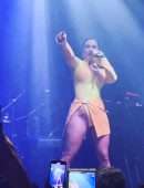 Joanna JoJo Levesque Upskirt and Booty OnStage while Performing Live in Manchester