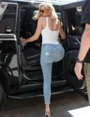 Khloe Kardashian Booty in Jeans Out in West Hollywood