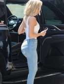 Khloe Kardashian Booty in Jeans Out in West Hollywood