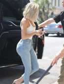 Khloe Kardashian Booty in Jeans Out in West Hollywood