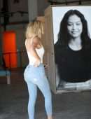 Khloe Kardashian Booty in Jeans Out in West Hollywood