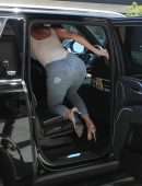 Khloe Kardashian Booty in Jeans Out in West Hollywood