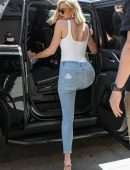 Khloe Kardashian Booty in Jeans Out in West Hollywood