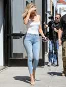 Khloe Kardashian Booty in Jeans Out in West Hollywood