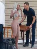 Kim Kardashian Booty, Posing for Skims in Calabasas