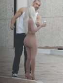 Kim Kardashian Booty, Posing for Skims in Calabasas