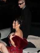 Kourtney Kardashian Booty in See-Through Dress Outside Ristorante Puny in Portofino