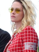Kristen Stewart in Open Jacket at “Crimes Of The Future” Photocall in Cannes