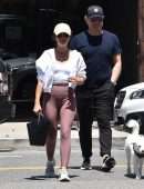 Lucy Hale Booty in Leggings, Out in Los Feliz