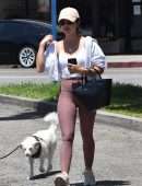 Lucy Hale Booty in Leggings, Out in Los Feliz