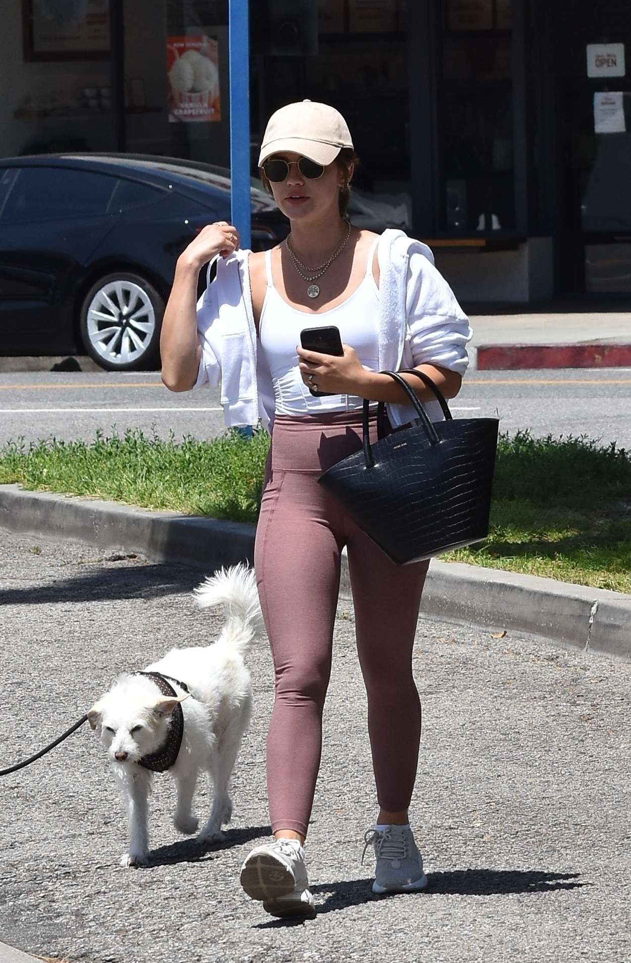 Lucy Hale Booty in Leggings, Out in Los Feliz