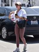 Lucy Hale Booty in Leggings, Out in Los Feliz