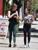 Lucy Hale in Tights, Out in Los Angeles