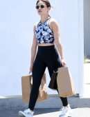 Lucy Hale in Tights, Out in Los Angeles