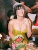 Megan Fox Cleavage at Birthday Party at Tao in Las Vegas