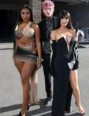 Megan Fox Cleavage with Machine Gun Kelly at 2022 Billboard Music Awards in Las Vegas