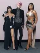 Megan Fox Cleavage with Machine Gun Kelly at 2022 Billboard Music Awards in Las Vegas
