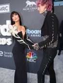 Megan Fox Cleavage with Machine Gun Kelly at 2022 Billboard Music Awards in Las Vegas