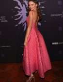 Miranda Kerr Gorgeous in a Pink Long Dress at The Berggruen Prize Gala in Beverly Hills