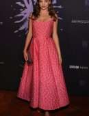 Miranda Kerr Gorgeous in a Pink Long Dress at The Berggruen Prize Gala in Beverly Hills