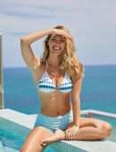Moira Tumas in Bikini for Fitness Streaming Platform BeachSweat at Sir Ivan Wilzig’s Castle