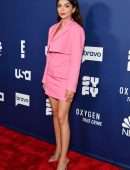 Sarah Hyland Leggy and Cleavage at 2022 NBCUniversal Upfront in NYC