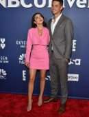 Sarah Hyland Leggy and Cleavage at 2022 NBCUniversal Upfront in NYC