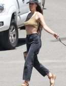 Scout Willis Pokies, Walking her Dog in Los Angeles
