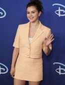 Selena Gomez Leggy in a Skirt at 2022 ABC Disney Upfront in NYC