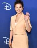 Selena Gomez Leggy in a Skirt at 2022 ABC Disney Upfront in NYC