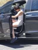 Shanina Shaik Booty and Cameltoe, Leaving a Workout in West Hollywood