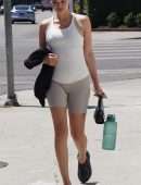 Shanina Shaik Booty and Cameltoe, Leaving a Workout in West Hollywood