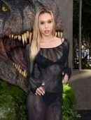 Alexis Ren Booty in See-Through Dress at “Jurassic World: Dominion” Premiere in Los Angeles