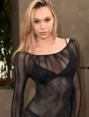 Alexis Ren Booty in See-Through Dress at “Jurassic World: Dominion” Premiere in Los Angeles