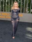 Alexis Ren Booty in See-Through Dress at “Jurassic World: Dominion” Premiere in Los Angeles