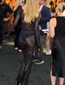 Alexis Ren Booty in See-Through Dress at “Jurassic World: Dominion” Premiere in Los Angeles